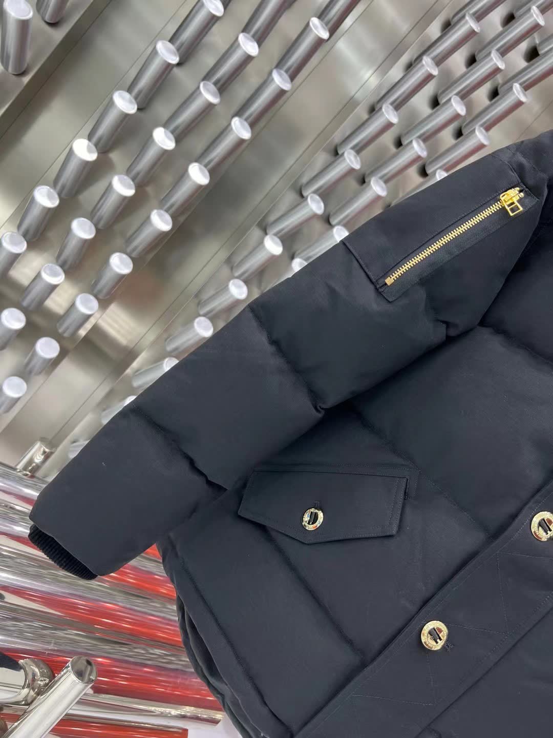 Moose Knuckles Hooded Down Puffer Jacket